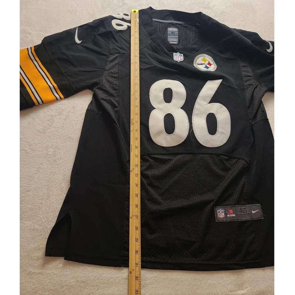 Nike Pittsburgh Steelers Hines Ward 86 On Field Jersey Men's 40 Medium Black